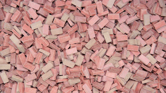 Juweela 28031 (H0) – Ziegel (NF), rot mix, ca. 3000 Stück 