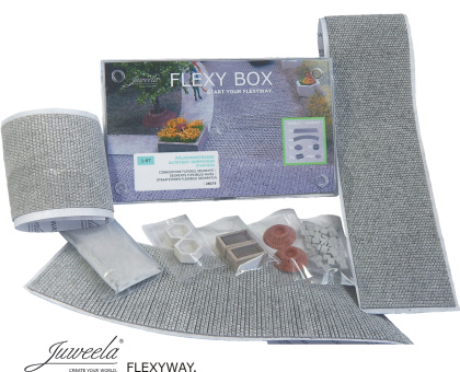 Juweela 28275 (H0) – FLEXY Startbox, Pflasterstraße Kopfstein - Altstadt 