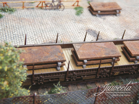 Juweela 28302 (H0) – Ladegut Brammen rostig (20 Stück) 