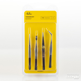 Heller 99023 – 4-teiliges Pinzettenset 