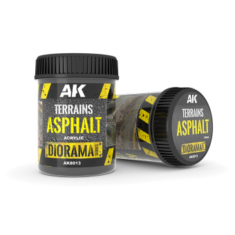 AK Interactive AK8013 – Spachtelmasse Terrains Asphalt 250 ml 