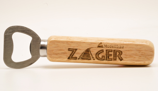 Modellbau Zager Flaschenöffner mit Logo 