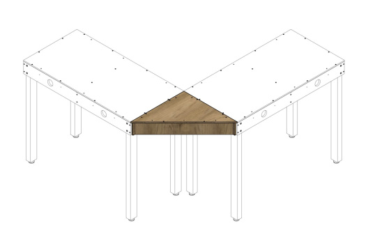 BraucheModellbahn BM300016 – Basis-Modul Dreieck 50 x 50 cm 