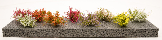 miniNatur 252-05 – 9-teiliges Sträucher-Sortiment, bunt blühend 