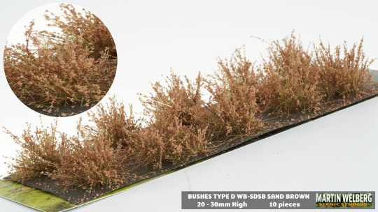 Martin Welberg Scenic Studios SDSB – Büsche Typ D Sandstein Braun 