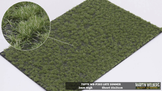 Martin Welberg Scenic Studios P203 – Grasbüschel Spätsommer, 2 mm 