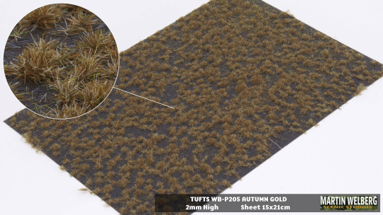 Martin Welberg Scenic Studios P205 – Grasbüschel Herbst, 2 mm 