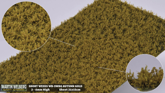 Martin Welberg Scenic Studios SWAG – Unkraut niedrig, Herbstgold, 2-6 mm 