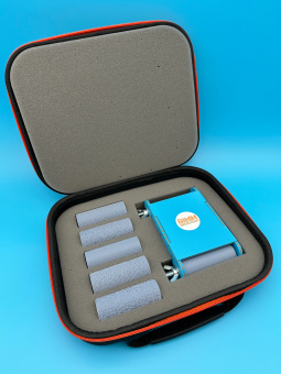 BIMM Modellbau BM001-46 (Spur H0) – Strukturwalzen-Set inkl. Handwalzmaschine und Tragetasche 