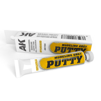 AK Interactive AK104 – Modellierknete, Modelling Putty, grau, 20 ml 