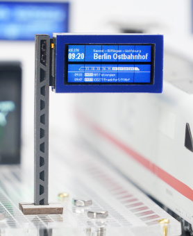 Modellbahn Displays – Digitaler Zugzielanzeiger, Außenbahnsteig 