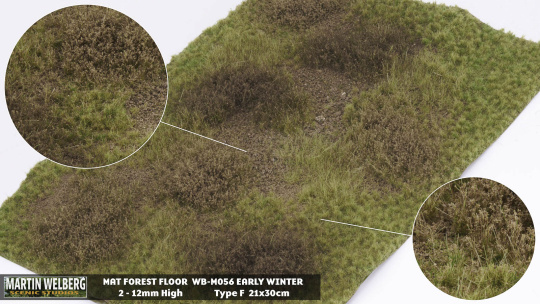 Martin Welberg Scenic Studios M056 – Waldboden Frühwinter, Fertigmatte 