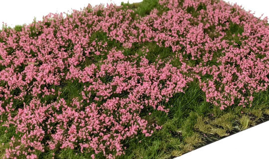 Martin Welberg Scenic Studios PP262 – Geschichtete Grasbüschel mit pinken Blumen, 2-6 mm 