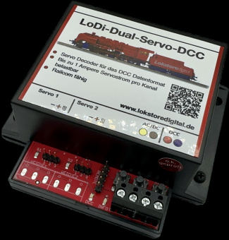 Lokstoredigital LoDi203 – LoDi-Dual-Servo-DCC 2-fach Servodecoder 