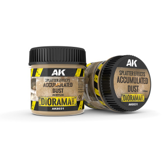 AK Interactive AK8031 – Splatter Effects Accumulated Dust / Angesammelter Staub, 100 ml 