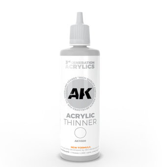 AK Interactive AK11500 – Acrylic Thinner / Acryl Verdünner, 100 ml 