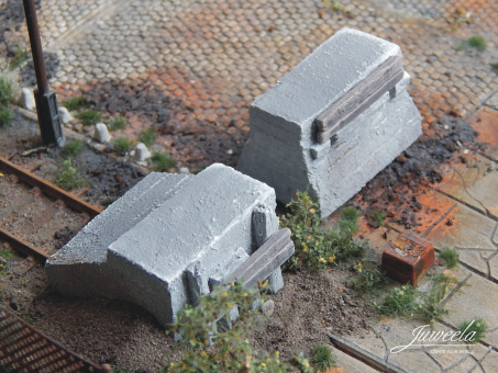 Juweela 28278 – H0 Prellbock Beton, 2 Stück 