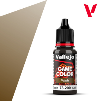 Vallejo 73200 – Game Color Wash Sepia, 18 ml 