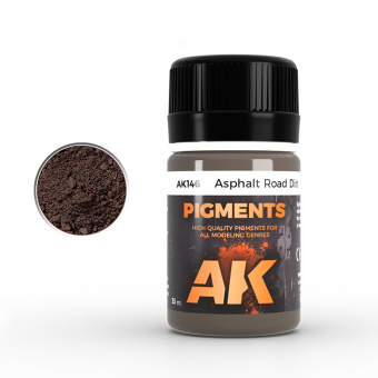 AK Interactive AK146 – Asphalt Road Dirt – Asphaltstaub-Pigment, 35 ml 