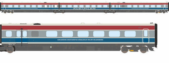 Dekas DK-8751043 (AC) – Dieseltriebwagen SJ Y2 der Kustpillen, digital (DCC/M4) & Sound 
