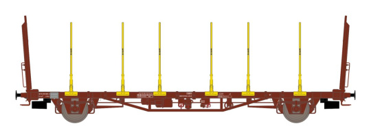 Dekas DK-873132 – Holztransportwagen Bauart Lnps 891 der SJ 
