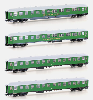 Hobbytrain H22202 (N) – 4-teiliges Set Liegewagen der DB 