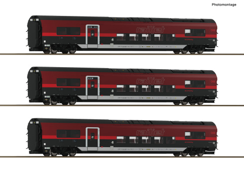 Roco 6210179 – 3-teiliges Zugset Railjet 2 der ÖBB, digital  