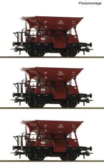 Roco 6600283 – 3-tlg. Set Talbot-Schotterwagen der ÖBB 