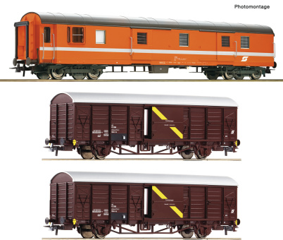 Roco 6600294 – 3-tlg. Set Postwagen Postschnellzug der ÖBB 
