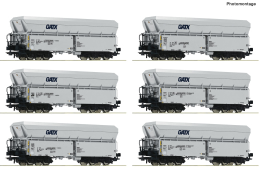 Roco 6600220 – 6-tlg. Set Selbstentladewagen der GATX 