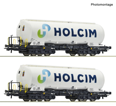 Roco 6600233 – 2-tlg. Set Silowagen der Holcim 