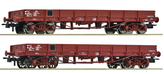 Roco 6600224 – 2-teiliges Set Niederbordwagen der SNCF 