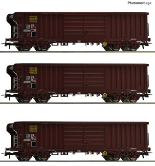 Roco 6600285 – 3-eiliges Set Rolldachwagen der SNCF 