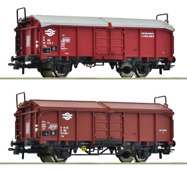 Roco 6600116 – 2-teiliges Set Schiebedachwagen der MAV 