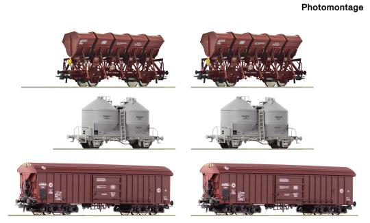 Roco 6600329 – 6-teiliges Display -Rangierbahnhof/Schüttgut- der DB 