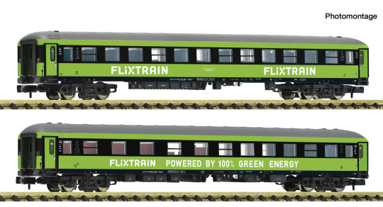 Fleischmann 6260085 (N) – 2-teiliges Set Reisezugwagen Flixtrain Set 1 