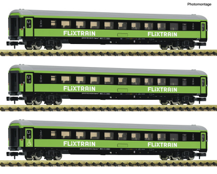 Fleischmann 6260086 (N) – 3-teiliges Set Reisezugwagen Flixtrain Set 2 