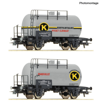 Roco 6600302 – 2-teiliges Kesselwagen-Set der SJ 