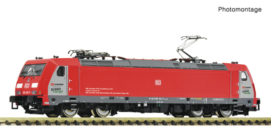 Fleischmann 7570085 (N) – Elektrolokomotive BR 185 der DB Schnenker Rail Scandinavia, digital & Sound 