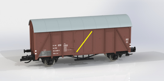 Igra 96600016 (TT) – Gedeckter Güterwagen Ztr der CSD 