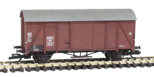 Igra 96600006w (TT) – Gedeckter Güterwagen GM 39 -Europ- der DB, gealtert 