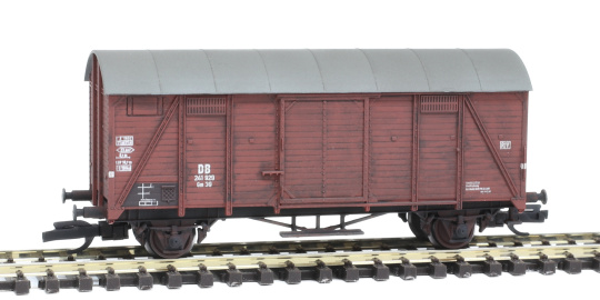 Igra 96600004w (TT) – Gedeckter Güterwagen GM 39 der DB, gealtert 