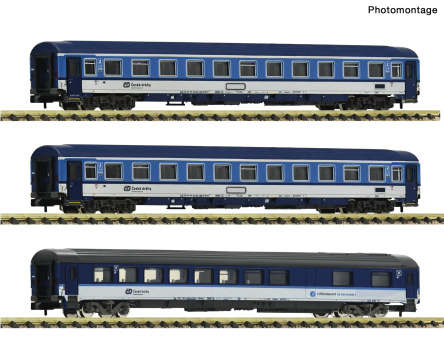 Fleischmann 6260120 (N) – 3-teiliges Eurofima-Wagen-Set der CD 