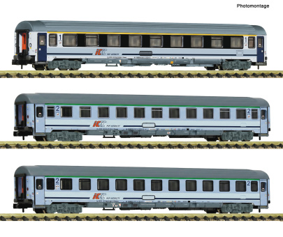 Fleischmann 6260113 (N) – 3-teiliges Eurofima-Wagen-Set der PKP 