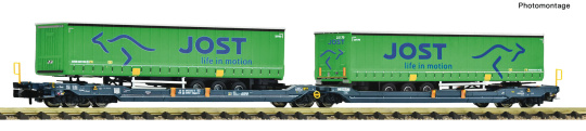Fleischmann 6660214 (N) – Doppeltaschen-Gelenkwagen T3000e der CEMAT 