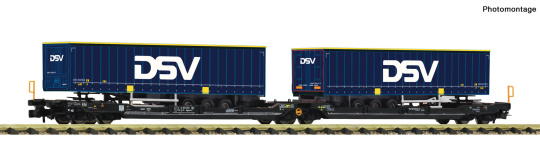 Fleischmann 6660141 (N) – Doppeltaschen-Gelenkwagen T3000e der TX Logistik 