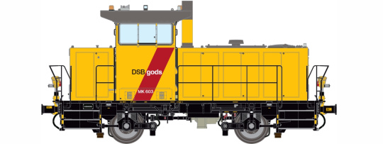Dekas DK-8758021 (AC) – Diesellok Vossloh G322B der DSB, digital (DCC/M4) 