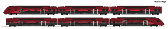 Roco 7710039 (DC) – 6-teiliger Railjet-Doppelstocktriebzug BR 4706 der ÖBB, digital mit Sound 
