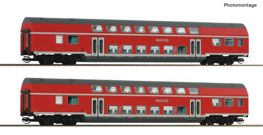 Roco 6280072 (TT) – 2-tlg. Set 2: Doppelstockwagen der DB AG 