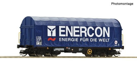 Roco 6680061 (TT) – Schiebeplanenwagen „Enercon“ 